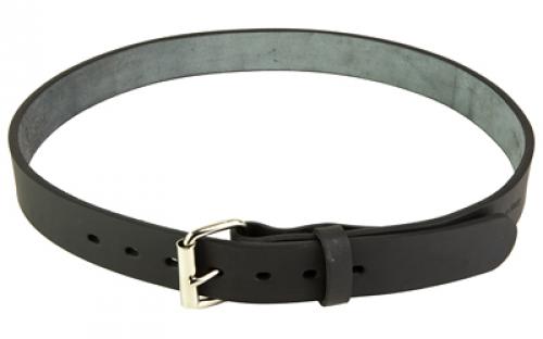 Uncle Mike's Uncle Mikes Leather Belt, 36-40, Full Grain Leather, Nickel Plated Buckle, Black BLT-UM-36-40-MBL