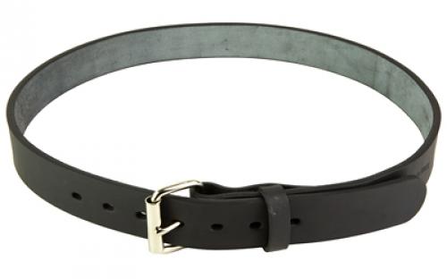 Uncle Mike's Uncle Mikes Leather Belt, 38-42, Full Grain Leather, Nickel Plated Buckle, Black BLT-UM-38-42-MBL