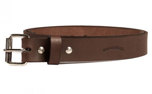 Uncle Mike's Uncle Mikes Leather Belt, 40-44, Full Grain Leather, Nickel Plated Buckle, Brown BLT-UM-40-44-DBR