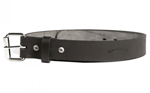 Uncle Mike's Uncle Mikes Leather Belt, 40-44, Full Grain Leather, Nickel Plated Buckle, Black BLT-UM-40-44-MBL