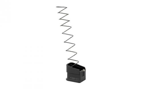 Agency Arms +5 Magazine Extension, Fits Glock 19 Magazines, Anodized Finish, Black, Aluminum Construction BP-G19-BLK