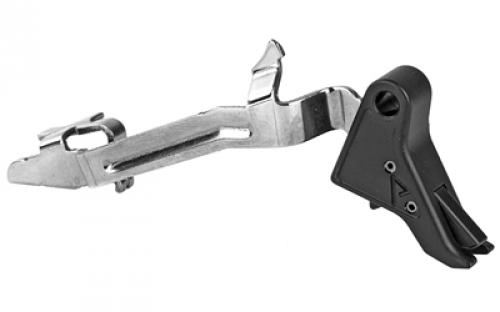 Agency Arms Drop-In Flat Trigger, 9MM/.40/.357, Black Finish, , Will Fit Gen 1-4: G17, G17L, G19, G22, G23, G24, G26, G27, G31, G32, G33, G34, G35, G37, G38, G39, Will Not Fit Gen 5 DIT2-9-B
