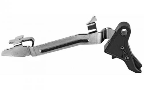 Agency Arms Drop-In Flat Trigger, 9MM/.40/.357, Black Finish, , Will Fit Gen 1-4: G17, G17L, G19, G22, G23, G24, G26, G27, G31, G32, G33, G34, G35, G37, G38, G39, Will Not Fit Gen 5 DIT2-9-B