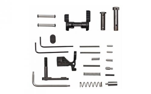 Armaspec Gun Builder's Lowers Parts Kit (Less FCG and Grip), Fits AR 5.56/.223, This Is NOT A Complete Lower Parts Kit, Black Finish ARM151-BLK