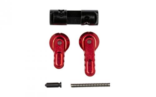 Battle Arms Development BAD-ASS-LITE, Ambidextrous Safety Selector, 90/60, Lightweight, Reversible, Anodized Finish, Red, Fits AR-15, Aluminum Construction BAD-ASS-LITE-RED