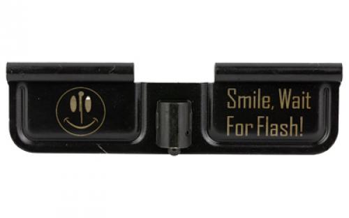 Battle Arms Development Dust Cover, Laser Engraved, Matte Finish, Black, Fits AR-15 BA-LS-DC-Smile Wait for Flash