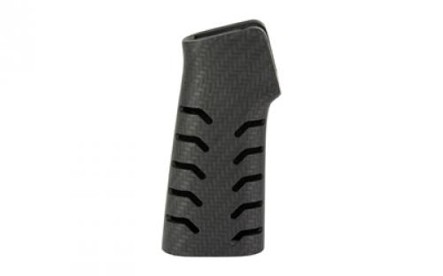 Battle Arms Development Ultralight Chevron Carbon Fiber Pistol Grip, Black, Carbon Fiber Construction, Fits AR Rifles BAD-CF-PG