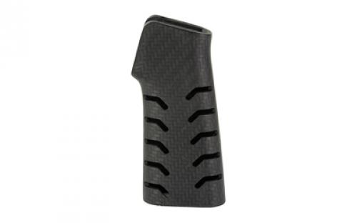 Battle Arms Development Ultralight Chevron Carbon Fiber Pistol Grip, Black, Carbon Fiber Construction, Fits AR Rifles BAD-CF-PG