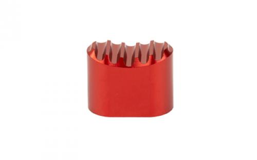 Battle Arms Development Enhanced Magazine Release, Anodized Finish, Red, Aluminum Construction BAD-EMR-R
