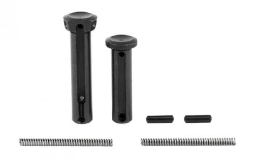 Battle Arms Development Enhanced Pin Set Kit, For AR Rifles, Includes Enhanced Takedown Pin, Enhanced Pivot Pin, 2 KNS Detents, and 2 Springs, Black Finish BAD-EPS