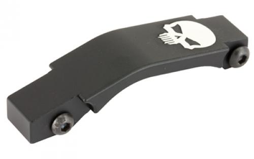 Bastion Skull, Threaded Trigger Guard, Black and White, Fits 5.56/223 AR BASARFL-GRD-BW-BTSKUL