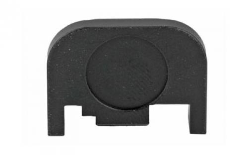 Bastion Slide Back Plate, Ridges, Black Finish, Fits Glock17-41 Models Gen 1-4 Only, Does Not Fit G42 or G43, Not Compatible With Gen 5 BASGL-SLD-RDG-BLK