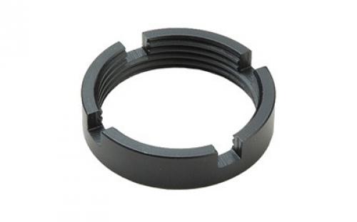 Ergo Grip Castle Nut, Fits AR15/AR10, Steel, Black 4971-B