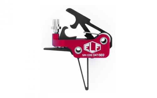 Elftmann Tactical 3 Gun Trigger, Straight, Mil-Spec, Finger Adjustable, Black 3GUN-SFA