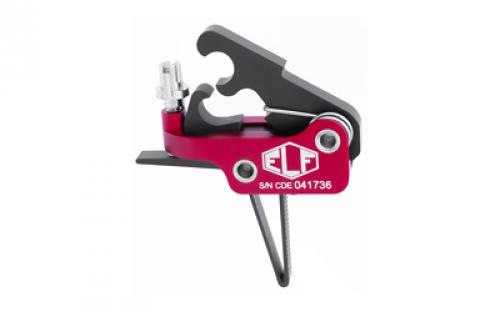 Elftmann Tactical AR-10 Trigger, Straight, Finger Adjustable, Black AR-10-SFA