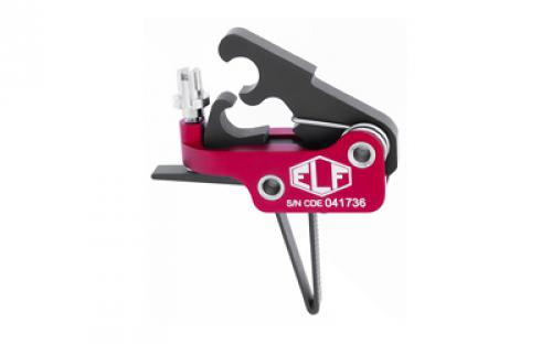 Elftmann Tactical Match Trigger, Straight, Finger Adjustable, Black MATCH-SFA