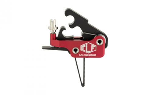 Elftmann Tactical Match Pro Trigger, Straight, Finger Adjustable, Black MATCHPRO-SFA
