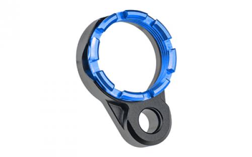 Fortis Manufacturing, Inc. Light Weight K1, Castle Nut and End Plate, Black and Blue, Anodized Finish LE-BLK-K1-BLU