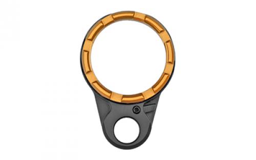 Fortis Manufacturing, Inc. Light Weight K2, Castle Nut and End Plate, Black and Gold, Anodized Finish LE-BLK-K2-GLD