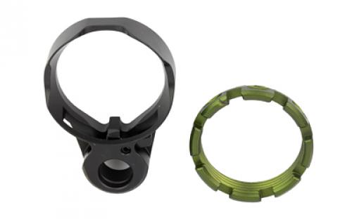 Fortis Manufacturing, Inc. K2 Enhanced, End Plate Castle Nut Combo, QD Socket, Anodized Finish, Olive Drab Green, Fits AR-15 LE-BLK-K2-ODG