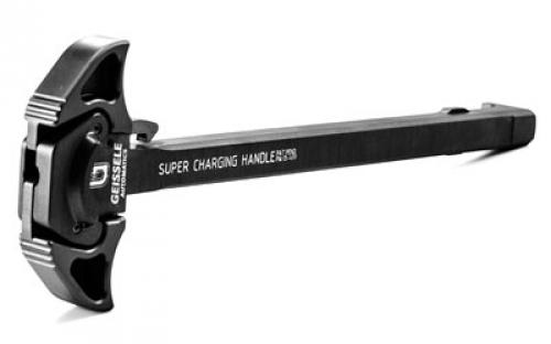 Geissele Automatics Airborne Charging Handle, Low Profile Lever Design, 7075-T6 Aluminum, Ambidextrous, Black Finish, Fits AR 15 05-497B