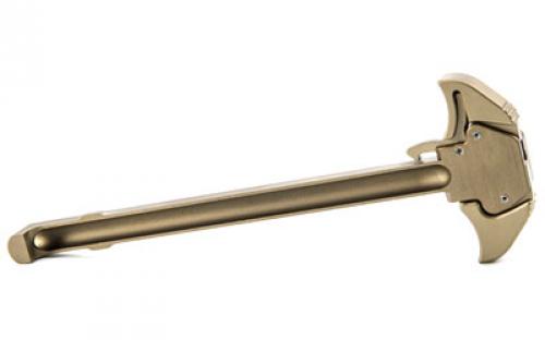 Geissele Automatics Airborne Charging Handle, Low Profile Lever Design, 7075-T6 Aluminum, Ambidextrous, Desert Dirt Color Finish, Fits AR 15, Product Finishes, Shade Variations and Other Imperfections Are Normal Due to the Manufacturing Process 05-497S