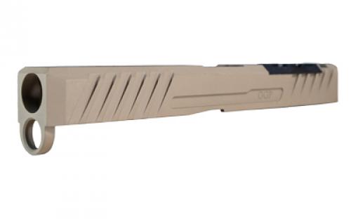 Grey Ghost Precision GGP-17 Stripped Slide, Version 3, Trijicon RMR/Leupold DPP Optic Cut, Cerakote Finish, Flat Dark Earth, For Glock 17 Gen 5 GGP-17-5-OC-FDE-V3