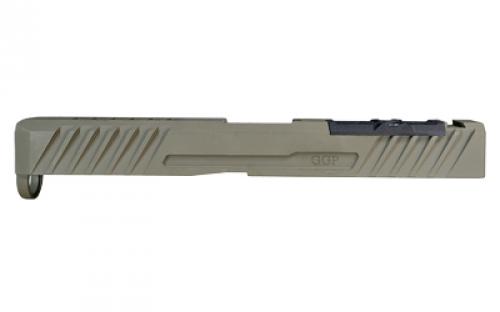 Grey Ghost Precision GGP-17 Stripped Slide, Version 3, Trijicon RMR/Leupold DPP Optic Cut, Cerakote Finish, Olive Drab Green, For Glock 17 Gen 5 GGP-17-5-OC-ODG-V3