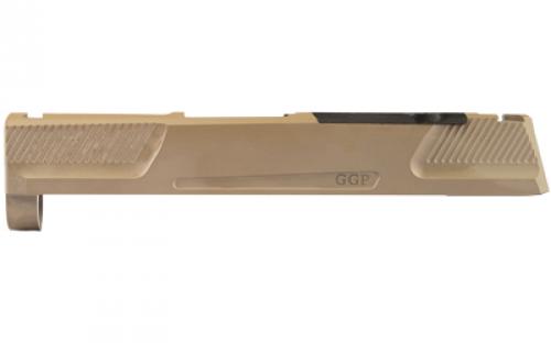 Grey Ghost Precision Stripped Slide, For Sig P365, Version 2, Optic Cutout Compatible With Shield RMS-C and ROMEO ZERO w/ Supplied Screws, Includes G10 Cover Plate When Not Running an Optic, Version 2 Slide Pattern, DLC Finish, Flat Dark Earth Cerakote GGP-365-FDE-2