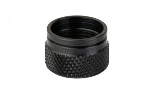 GrovTec GTHM244, Pistol Thread Protector, Black Oxide Finish, Black, 1/2X28 Threaded, .641 Diameter, Fits Aftermarket 9MM Barrels GTHM244