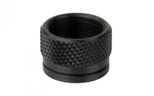 GrovTec GTHM244, Pistol Thread Protector, Black Oxide Finish, Black, 1/2X28" Threaded, .641" Diameter, Fits Aftermarket 9MM Barrels GTHM244
