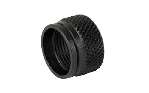 GrovTec GTHM244, Pistol Thread Protector, Black Oxide Finish, Black, 1/2X28" Threaded, .641" Diameter, Fits Aftermarket 9MM Barrels GTHM244