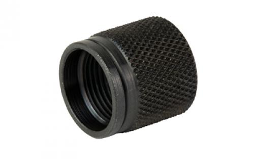 GrovTec GTHM246, Thread Protector, Black Oxide Finish, Black, 1/2X28" Threaded, .625" Diameter, Fits Pencil Barrels GTHM246