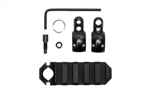 GrovTec Tube Rail, Barrel Band Mounted Picatinny Rail, 2.6, .675-.725, Black GTSW328