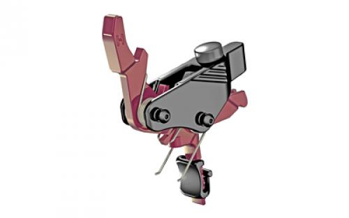 Hiperfire PDI RG, Drop-In Trigger Kit, Fits AR15/AR10/PCC, Rose Gold Color, Titanium-Carbon-Nitride & H&M Blacknitride+ Finish, Flat Trigger, 2LB Pull PDIRG