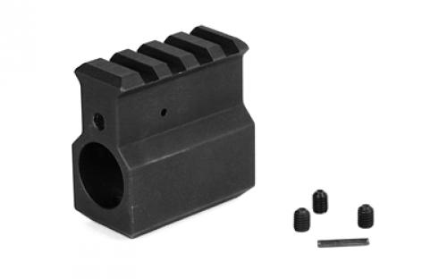 LBE Unlimited Gas Block w/Rail, .750 Size, Matte Finish, Black ARRGB-UH