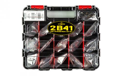 Luth-AR Gunsmith Kit, For AR-15, Includes Buffer Retainer (10), Buffer Retainer Spring (10), Bolt Catch Spring (5), Bolt Catch Buffer (5), Bolt Catch Roll Pin (5), Detent Spring (20), Takedown Detent (20), Front Pivot Pin (5), Disconnector (5), Trigger Spring (5), Pistol Grip Screw (3), Pistol Grip Screw Washer (3), Selector/Ejector Spring (10), Selector Detent (10), Hammer/Trigge