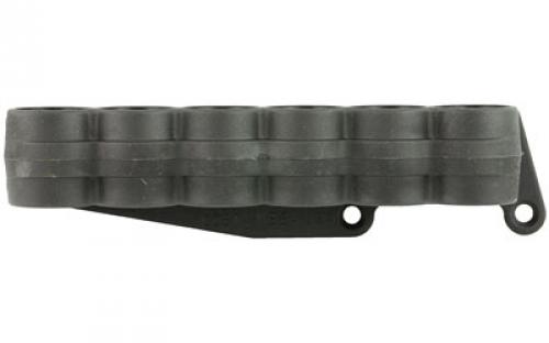 Mesa Tactical SureShell Carrier, 6-Shell Side Saddle, 12 Gauge, Fits Remington, On-gun shotshell carriers, Black Finish 94740