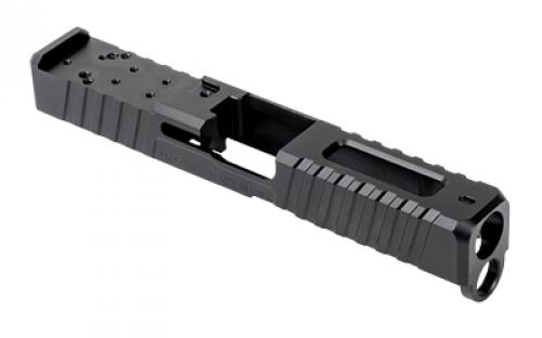 Noveske DM Slide, DLC Finish, Black, Direct Mount Optics Ready, For Glock 19 Gen 5, Includes Noveske End Plate, Cover Plate w/Rear Sight, Front Sight 03002520