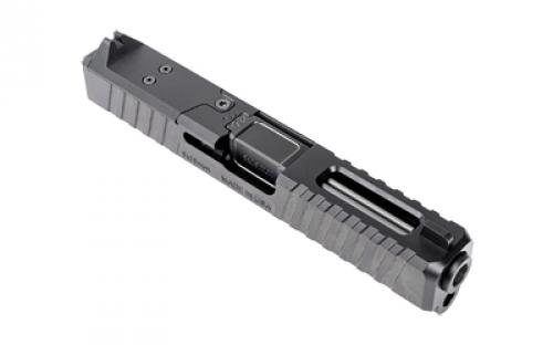 Noveske DM Slide, Noveske Barrel, DLC Finish, Black, Direct Mount Optics Ready, For Glock 19 Gen 3, Includes Noveske End Plate, Cover Plate w/Rear Sight, Front Sight 03002698