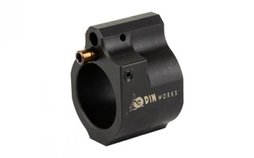 Odin Works Adjustable Low Profile Gas Block, Fits .875 Diameter Barrels, Nitride Finish, Black GB-ADJ-.875