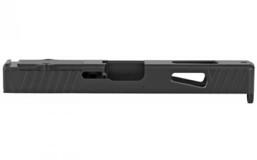 Rival Arms Match Grade Upgrade Slide For Glock 17 Gen 3, RMR Cut Ready, Front and Rear Serrations, Satin Black Quench-Polish-Quench (QPQ) Finish RA-RA10G102A