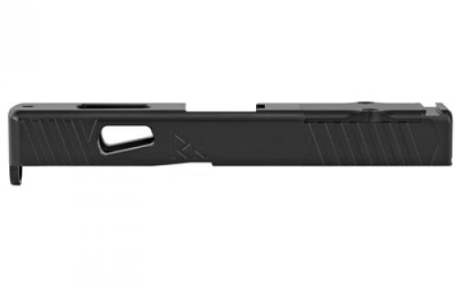 Rival Arms Match Grade Upgrade Slide For Glock 19 Gen 3, RMR Cut Ready, Front and Rear Serrations, Satin Black Quench-Polish-Quench (QPQ) Finish RA-RA10G202A