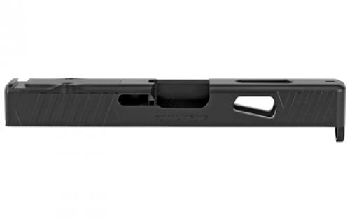 Rival Arms Match Grade Upgrade Slide For Glock 19 Gen 3, RMR Cut Ready, Front and Rear Serrations, Satin Black Quench-Polish-Quench (QPQ) Finish RA-RA10G202A