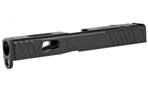 Rival Arms Match Grade Upgrade Slide For Glock 19 Gen 3, RMR Cut Ready, Front and Rear Serrations, Satin Black Quench-Polish-Quench (QPQ) Finish RA-RA10G202A