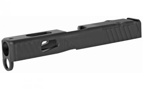 Rival Arms Match Grade Upgrade Slide For Glock 19 Gen 4, RMR Cut Ready, Front and Rear Serrations, Satin Black Quench-Polish-Quench (QPQ) Finish RA-RA10G204A