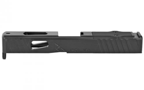 Rival Arms Match Grade Upgrade Slide For Glock 19 Gen 4, DOC Footprint, Satin Black Quench-Polish-Quench (QPQ) Finish RA-RA10G206A