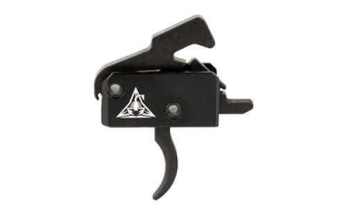 Rise Armament Super Sporting Trigger, Live Free or Die, Curved Trigger, Anodized Finish, Black and White, Includes Anti-Walk Pins RA-140-LFOD-AWP