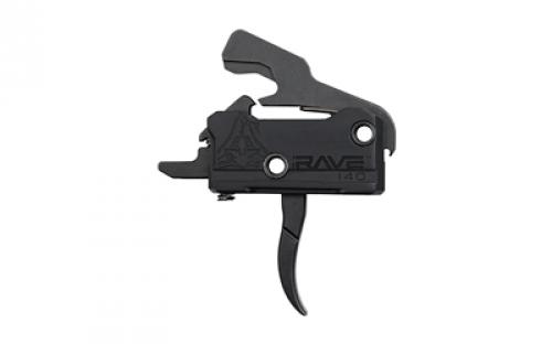 Rise Armament Super Sporting Trigger, Back the Blue, Flat, Fits AR-Rifles, Anodized Finish, Black and Blue RA-140F-BTB