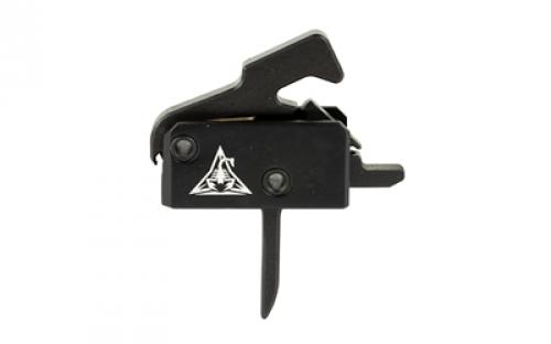 Rise Armament Super Sporting Trigger, Live Free or Die, Flat Trigger, Anodized Finish, Black and White, Includes Anti-Walk Pins RA-140F-LFOD-AWP